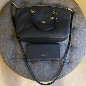 Coach Crossbody in Navy Blue